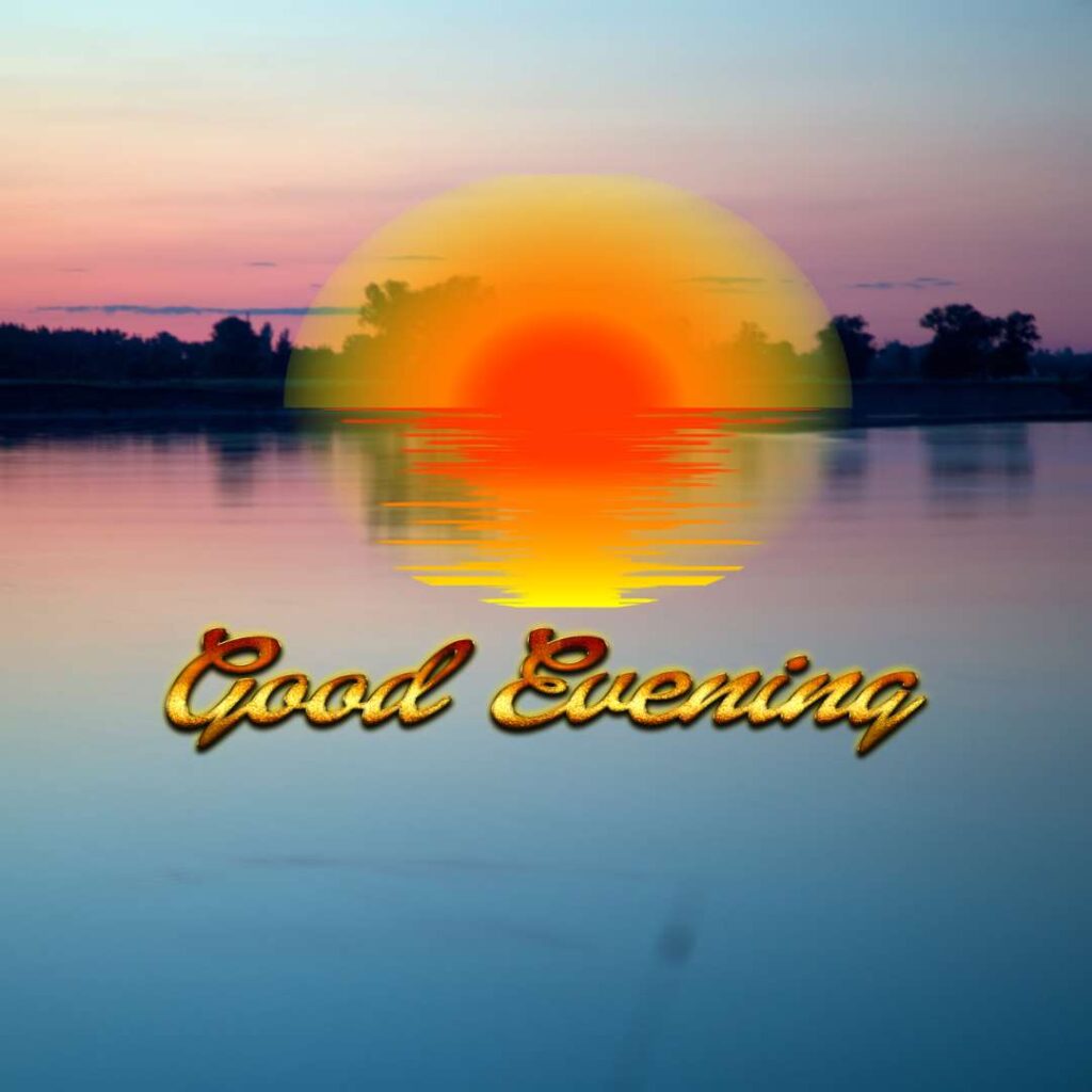 good evening river images