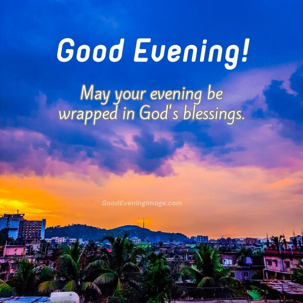 Good evening god blessings image