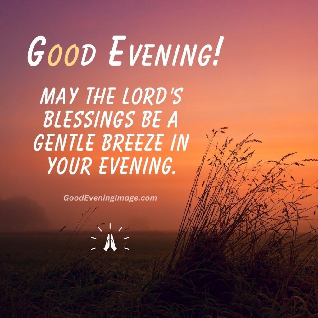 Good Evening Blessings Image with quotes
