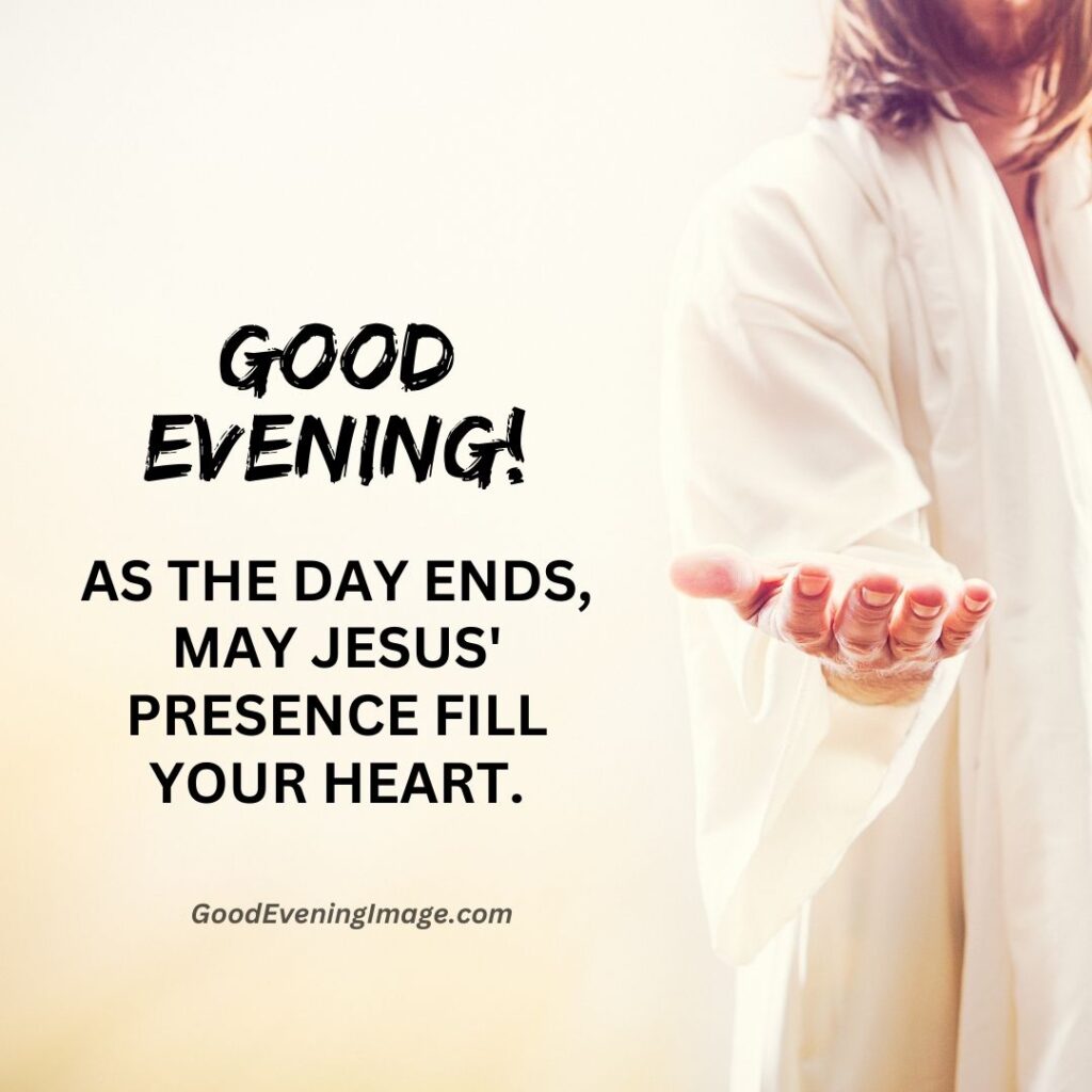 Good Evening Jesus Images with quotes