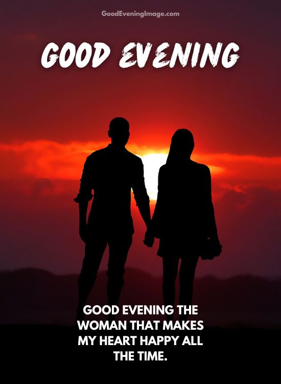 good evening love image wishes