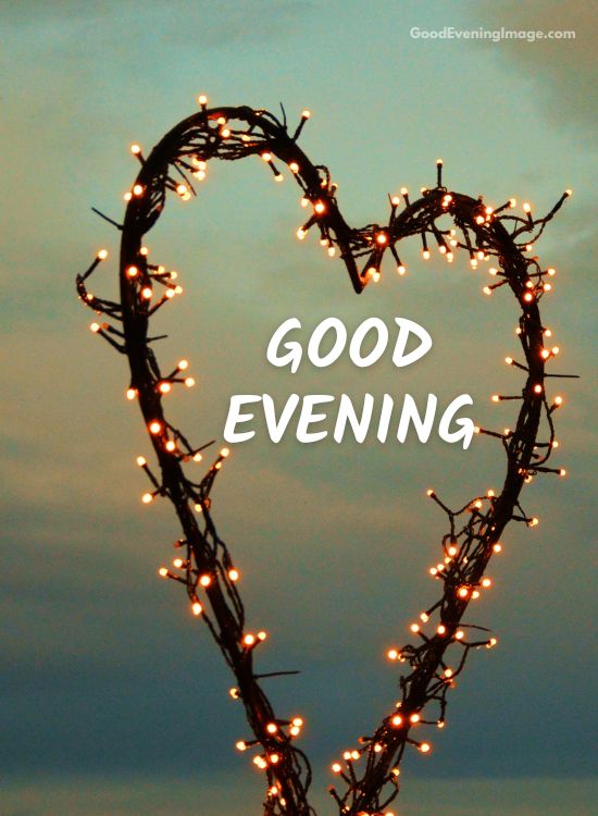 good evening love image